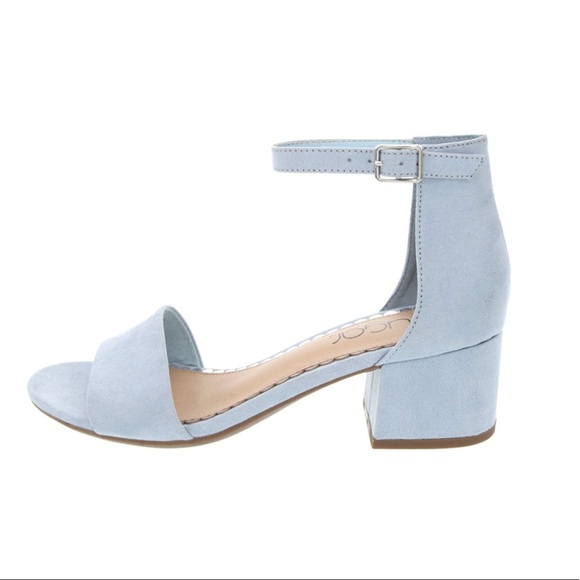 Sugar Women’s Sandals sz 7.5 Powder Blue Block Heel NEW #22-W - Picture 2 of 8